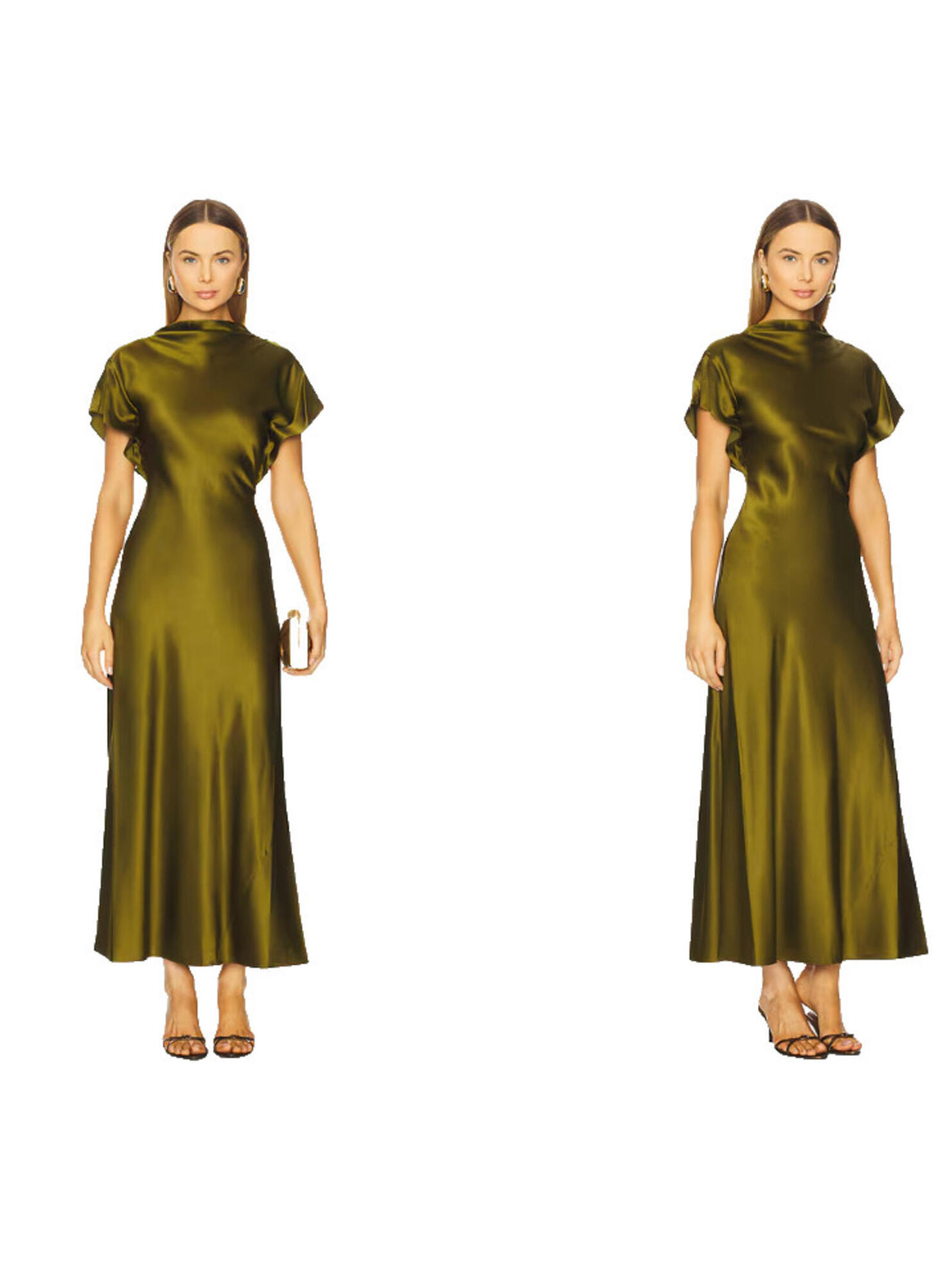Veronica Beard Redgrave Dress Moss Green Silk Blend Maxi Size 2 Nwt $698msrp